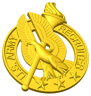 Army Recruiter Badge Style A