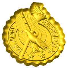 Army Recruiter Badge Style C