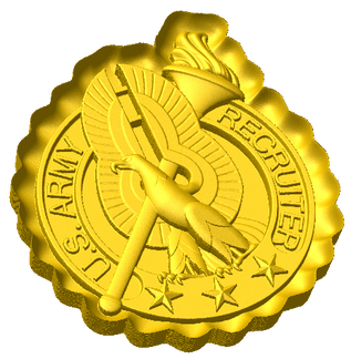 Army Recruiter Badge Style C