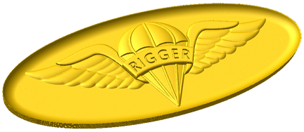 Parachute Rigger Badge Style B