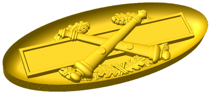 Combat Artillery Badge Style B