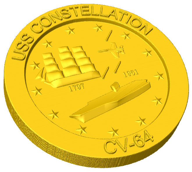 USS Constellation Crest Style A