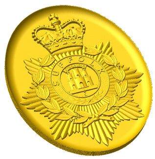 Suffolk Regiment (Victorian Helmet Badge) Style B