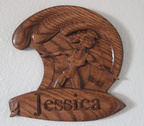 Jessica Surfer Plaque