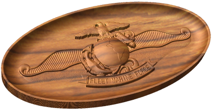 Fleet Marine Force Chaplain Badge Style B