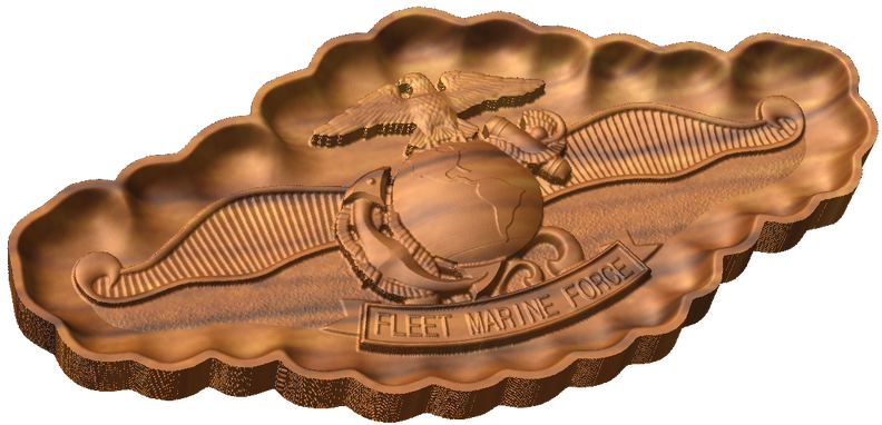 Fleet Marine Force Chaplain Badge Style C