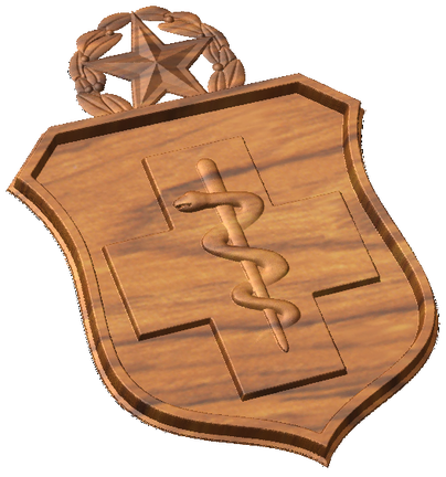 USAF Master Medic Badge Style A
