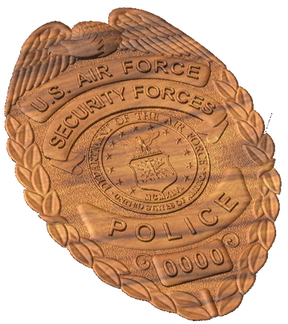 USAF Security Police Badge Style A