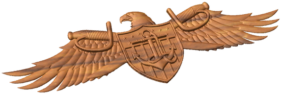 Strategic Sealift Officer Badge Style A