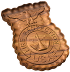 USAF Assistant Fire Chief Badge Style C