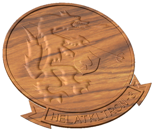 Helicopter Attack Light Squadron 3 (HELATKLTRON-3) Crest Style A