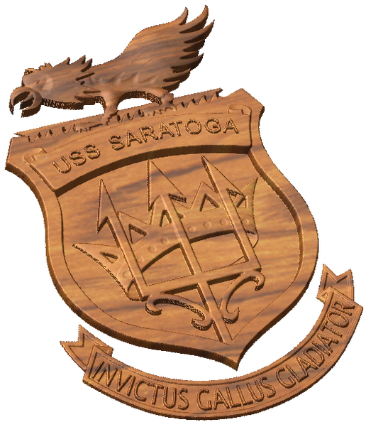 USS Saratoga Crest Style A