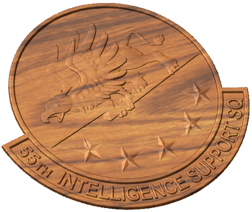 55th Intelligence Support Squadron Crest Style A