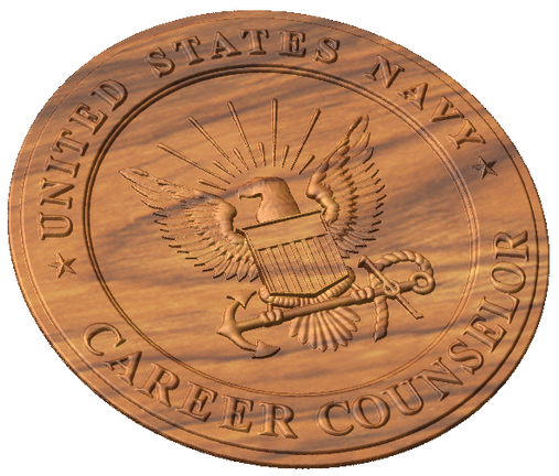 Navy Career Counselor Badge Style A