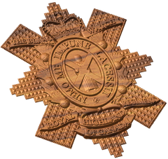 Black Watch Cap Badge Style A