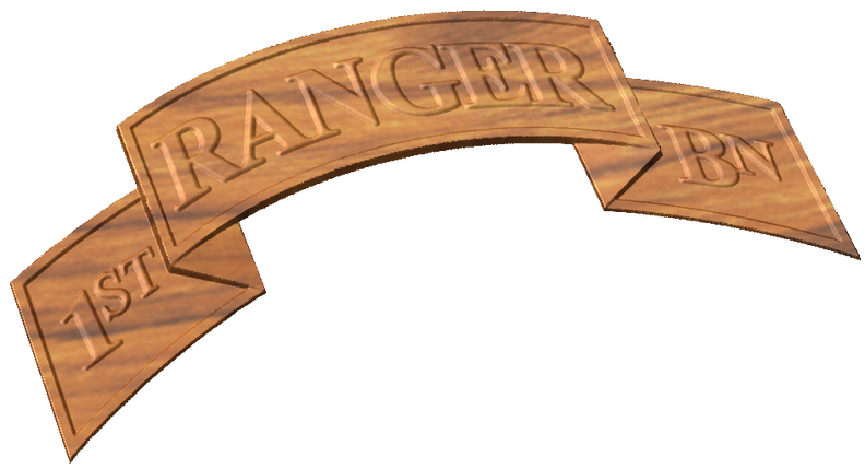1st Ranger Bn Patch Style A