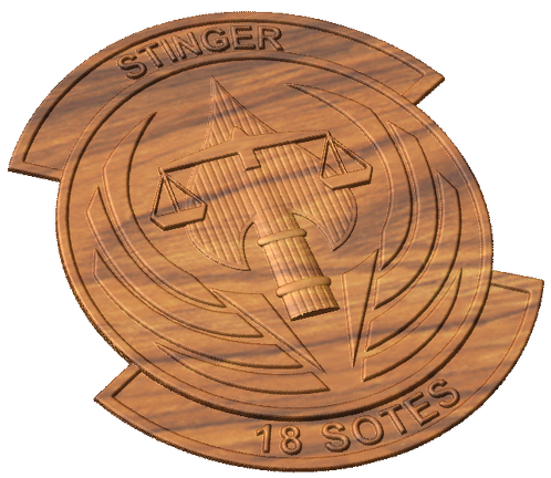 18th Special Operations Test and Evaluation Squadron Crest Style A
