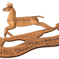 Royal Canadian Dragoons Cap Pin Style A