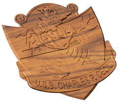 USS Charles P Cecil Patch Style A