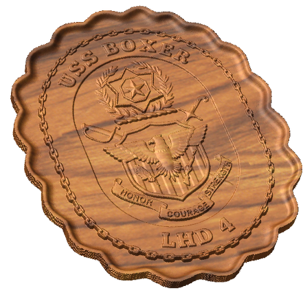 USS Boxer LHD-4 Crest Style C