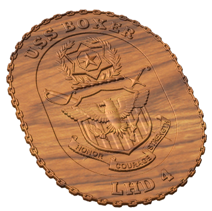 USS Boxer LHD-4 Crest Style A