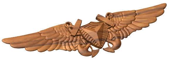 Marine Officer Unmanned Aircraft Systems Badge Style A