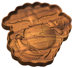 Officers Eagle Globe and Anchor Pin Style C