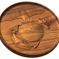 Officers Eagle Globe and Anchor Pin Style B
