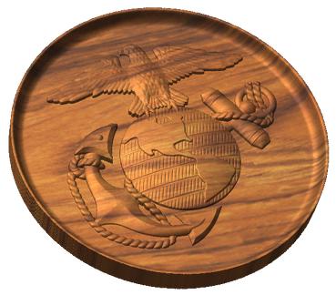 Officers Eagle Globe and Anchor Pin Style B