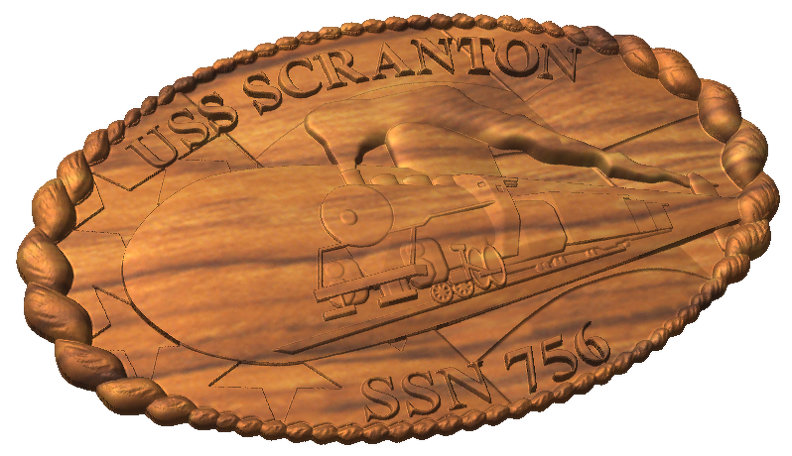 USS Scranton (SSMN 756) Crest Style A