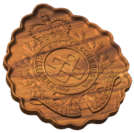 Canadian Forces Logistics Cap Badge Style C