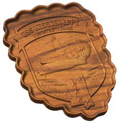 USS Mississippi SSN-782 Crest Style C