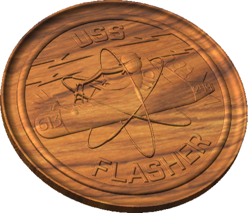  USS Flasher (SSN-613) Crest Style B