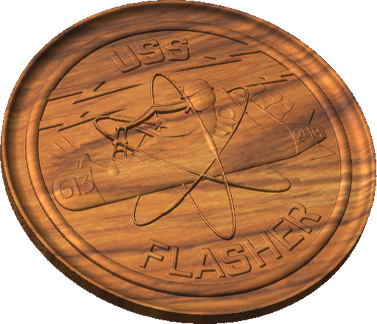  USS Flasher (SSN-613) Crest Style B