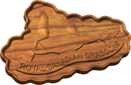 Royal Canadian Dragoons Enlisted Cap Badge Style C