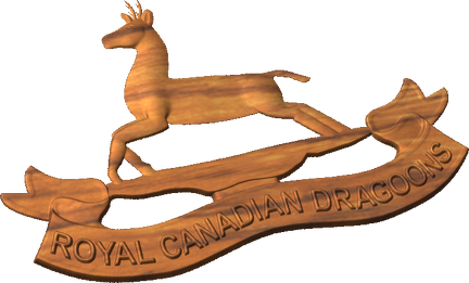 Royal Canadian Dragoons Enlisted Cap Badge Style A