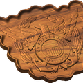 USCG Auxiliary Eagle Hat Emblem Style C