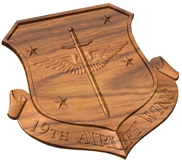 19th Airlift Wing Crest Style A