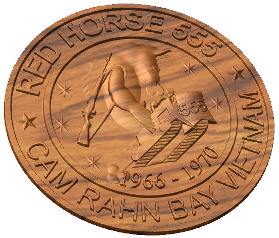 555th Red Horse Squadron Crest Style A