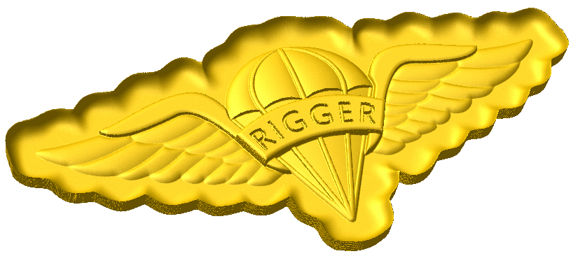 Parachute Rigger Badge Style C
