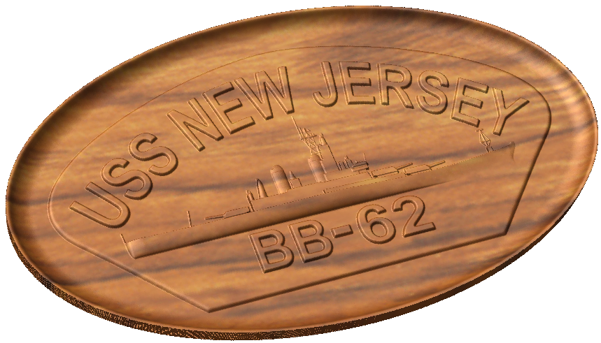 USS New Jersey Patch Style B