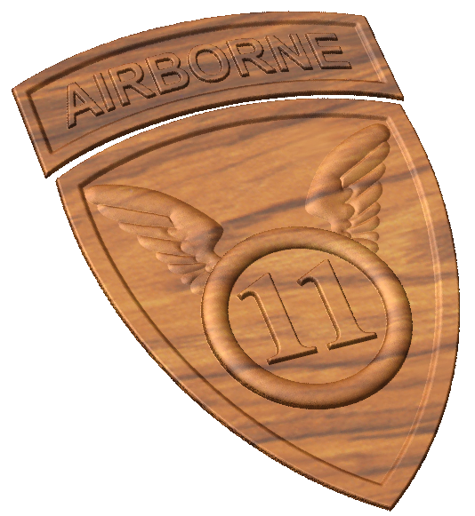 11th Airborne Division Patch Style A