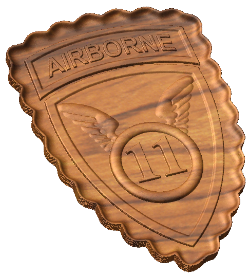 11th Airborne Division Patch Style C