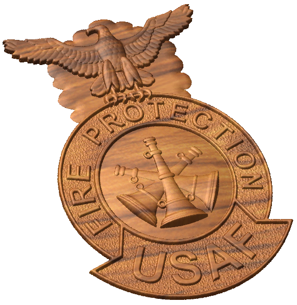 USAF Assistant Fire Chief Badge Style A