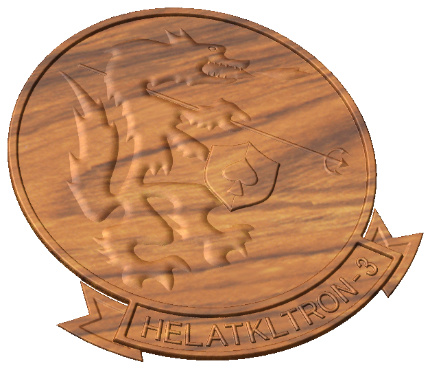 Helicopter Attack Light Squadron 3 (HELATKLTRON-3) Crest Style A