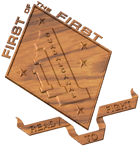 1st BN, 1st REGT 1st Marine Division Crest Style A