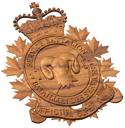 Canadian 1st Service Battalion Crest Style A