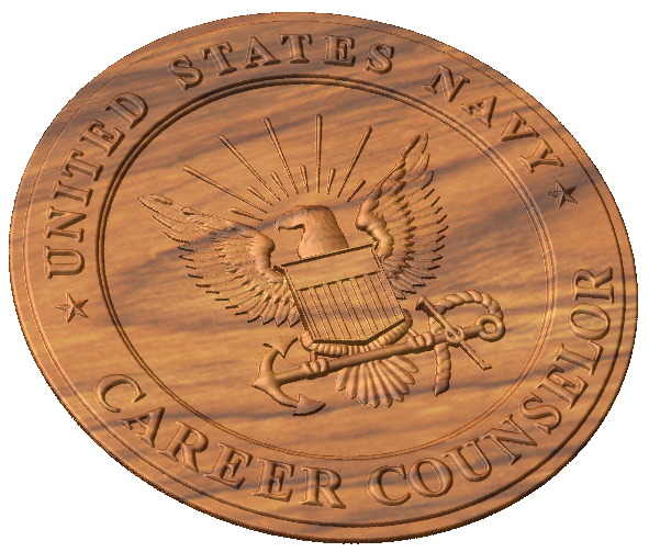 Navy Career Counselor Badge Style A