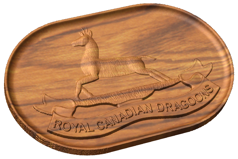 Royal Canadian Dragoons Cap Pin Style B