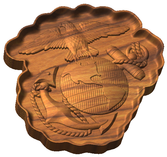 Officers Eagle Globe and Anchor Pin Style C